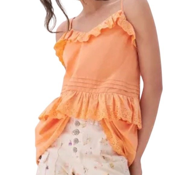Anthropologie Tops - Anthropologie Cotton Eyelet‎ Tank size Medium